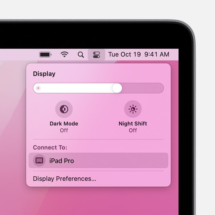 在 iPad 上顯示 Mac 桌面